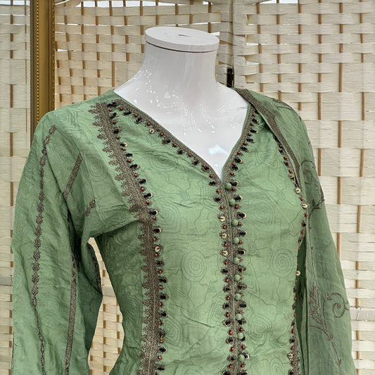 Luxury Silky Viscose Suit - Three piece