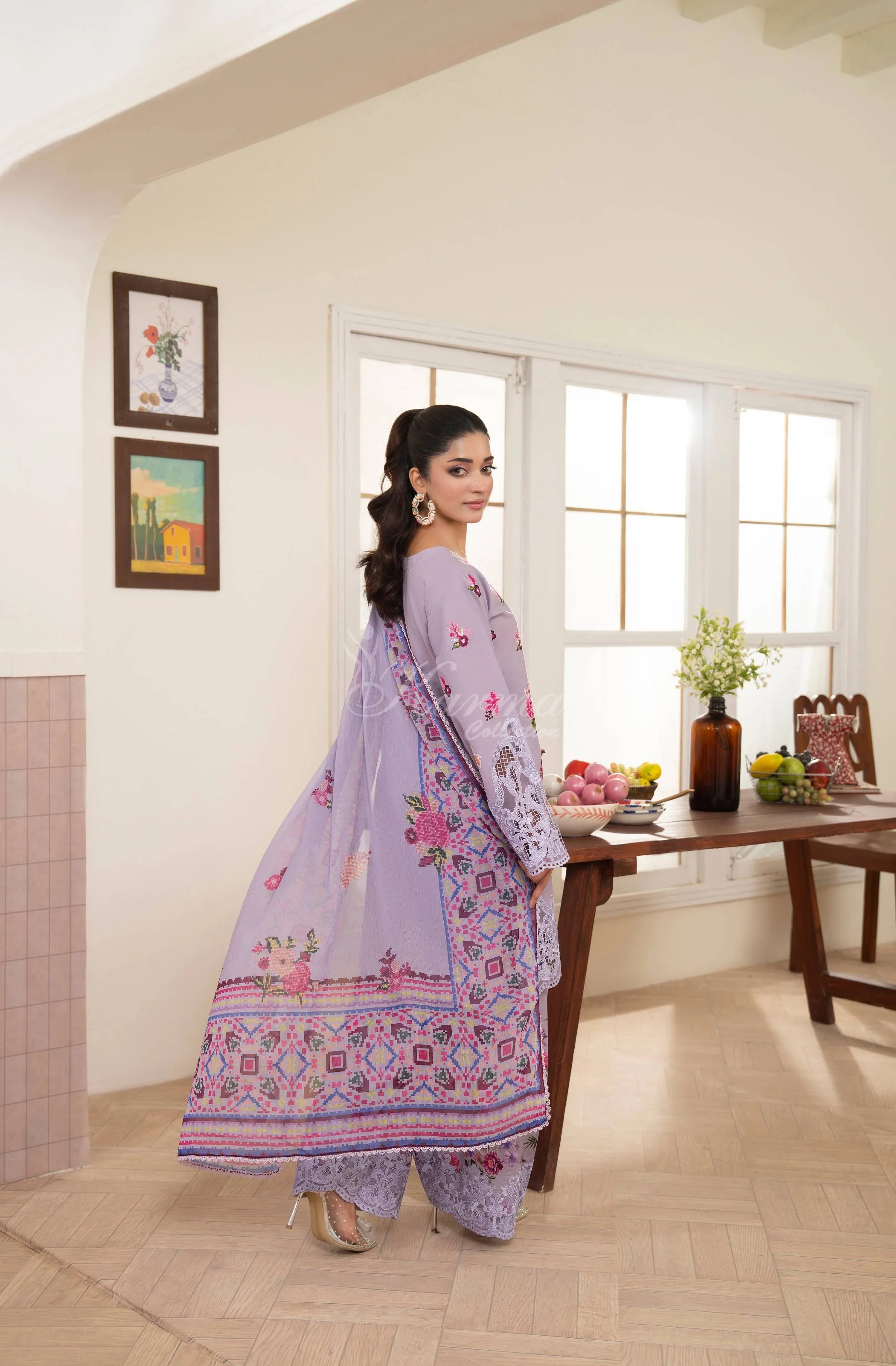 Lilac | Luxury 3 Piece Lawn Suit