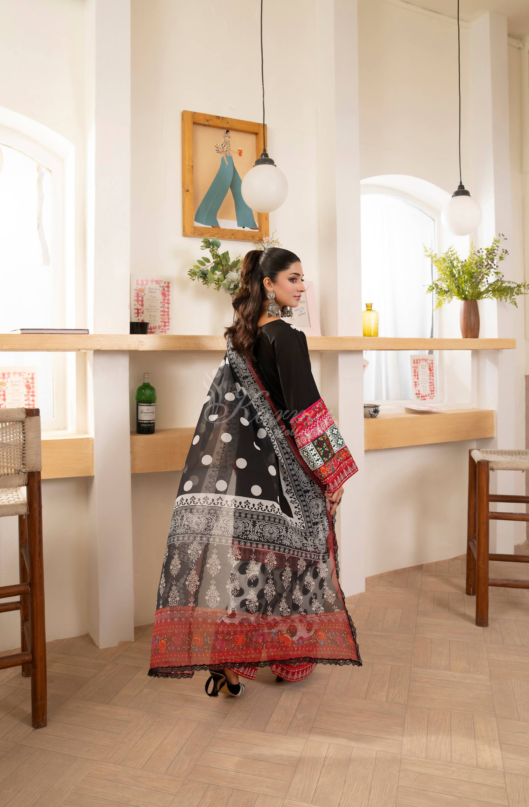 Polka | Luxury 3 Piece Lawn Suit