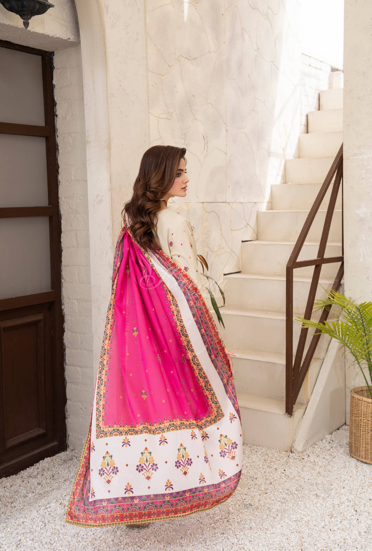 Luxury 3 Piece Cotton Suit - Sandstone