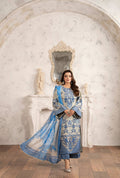 Luxury 3 Piece Cotton Suit - Blue