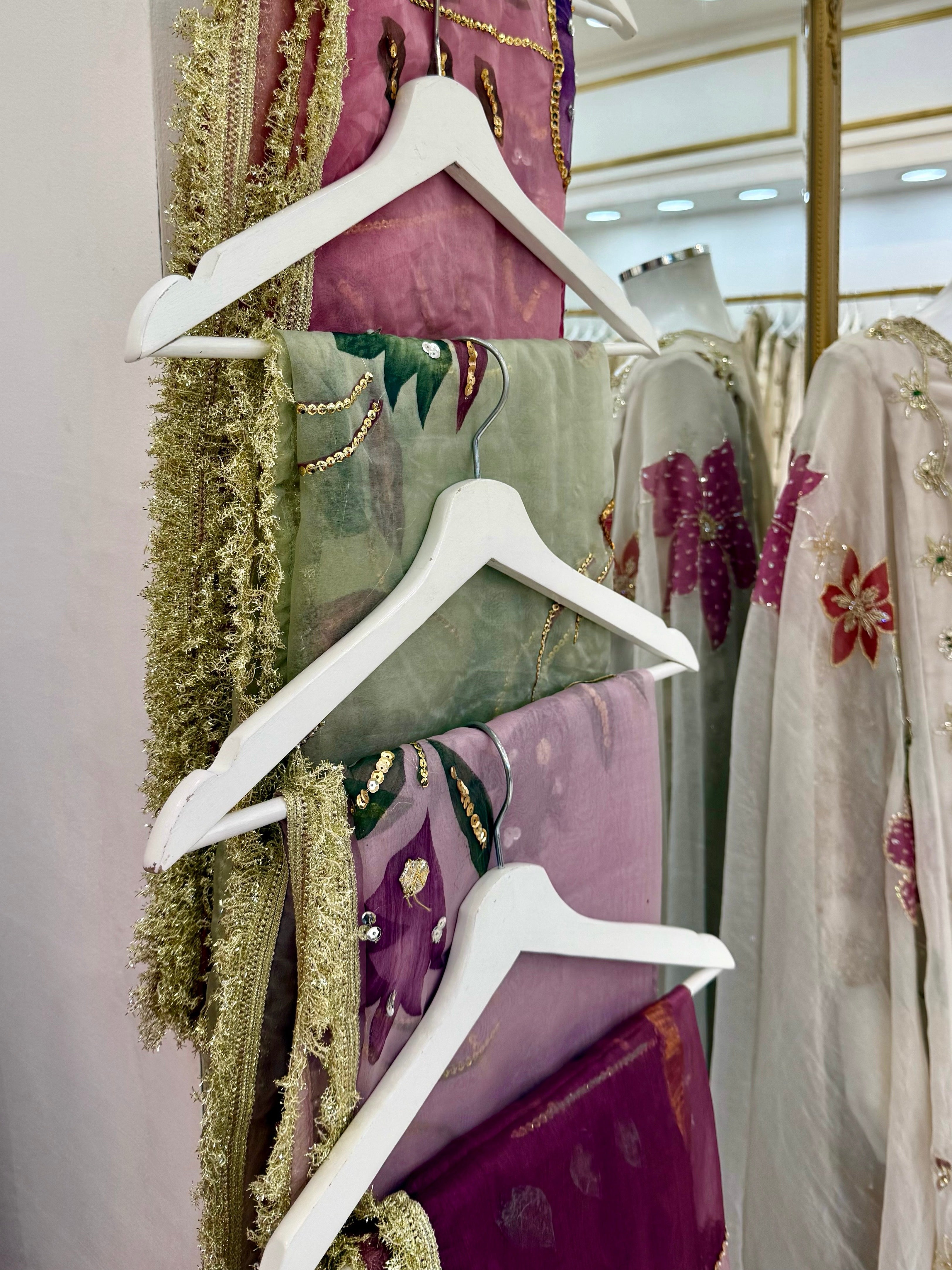 Hand Painted Floral Dupatta