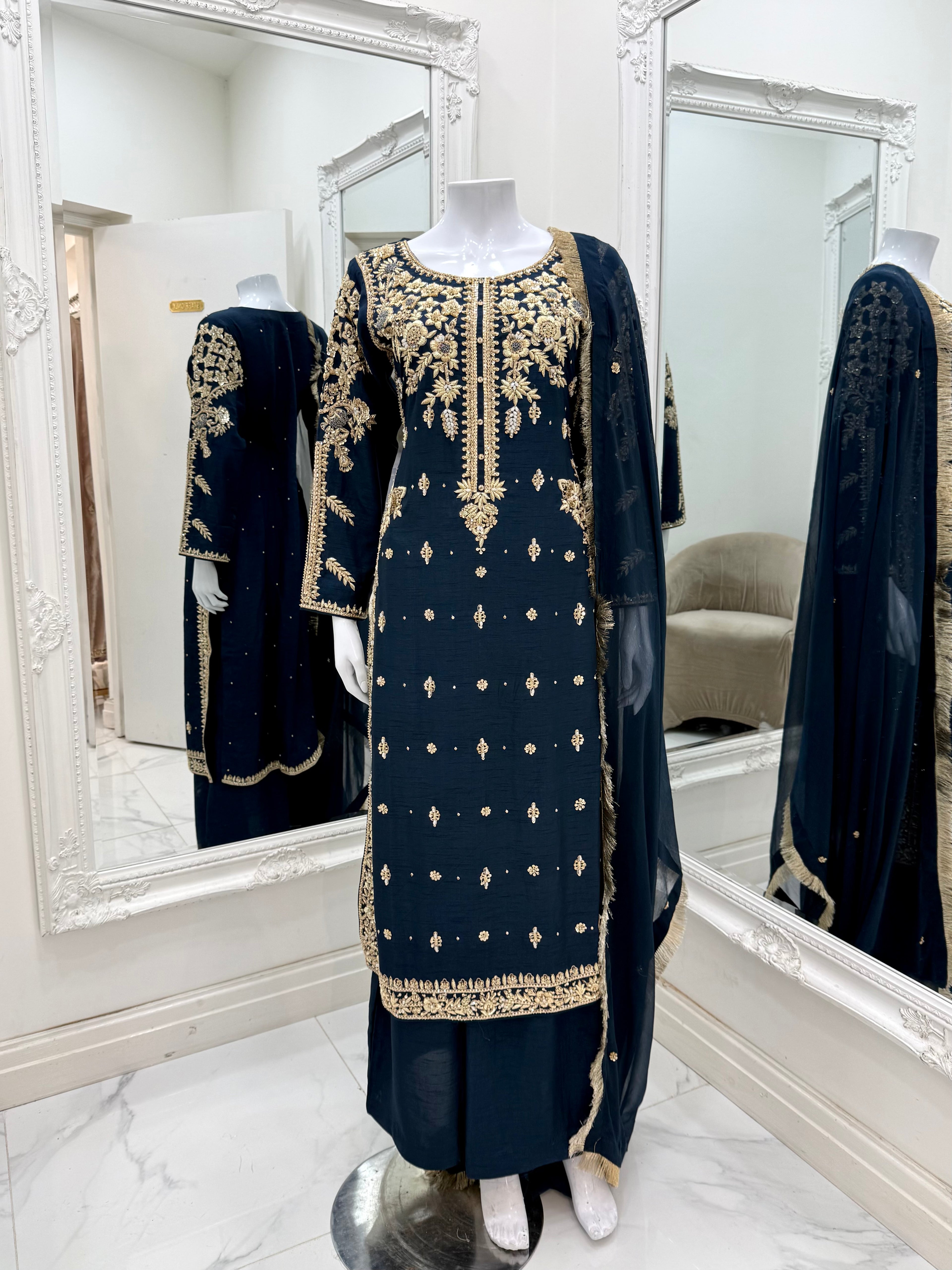Gul-e-Zar - Blue