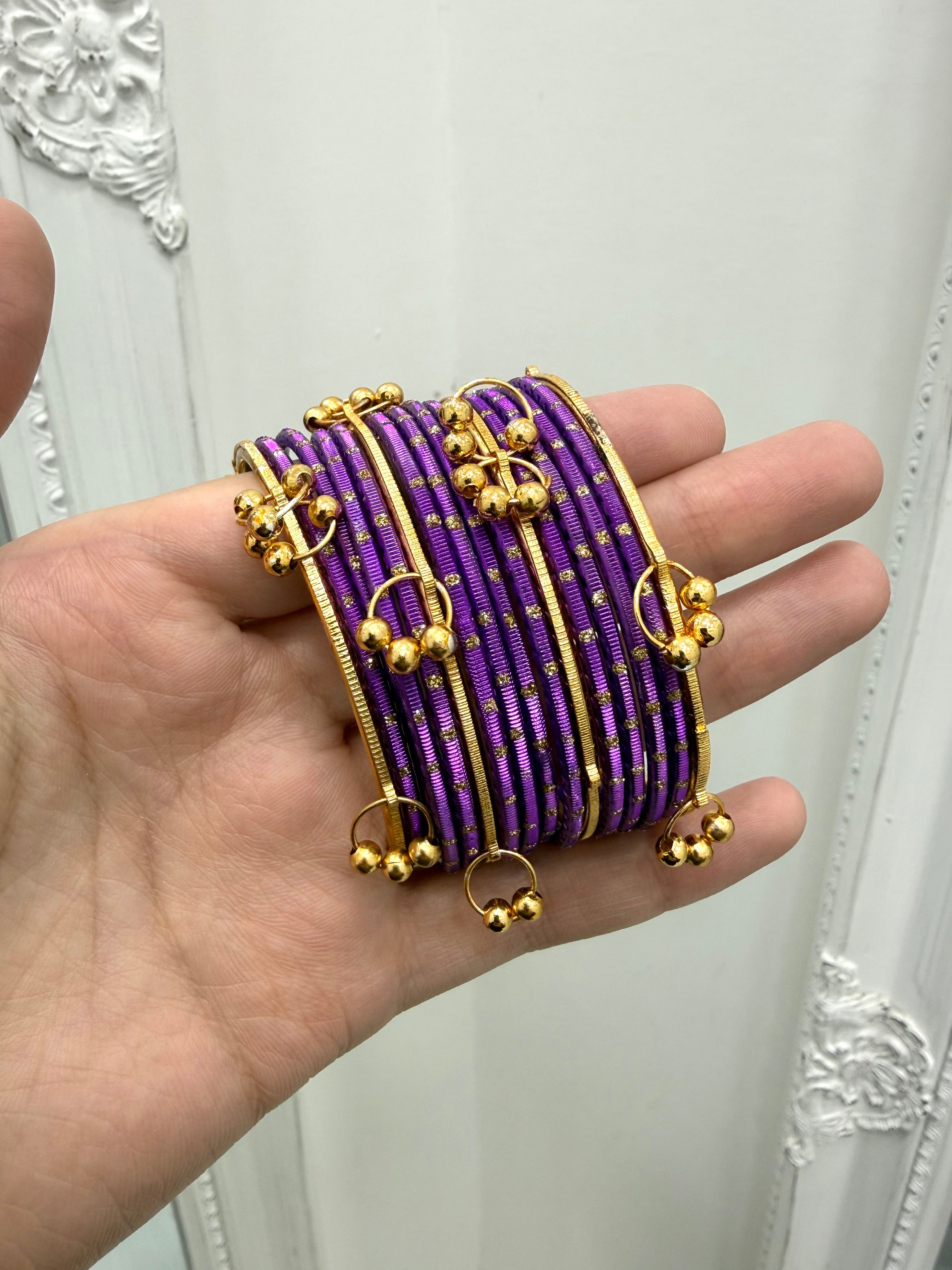 Kashmiri Bangles - Purple