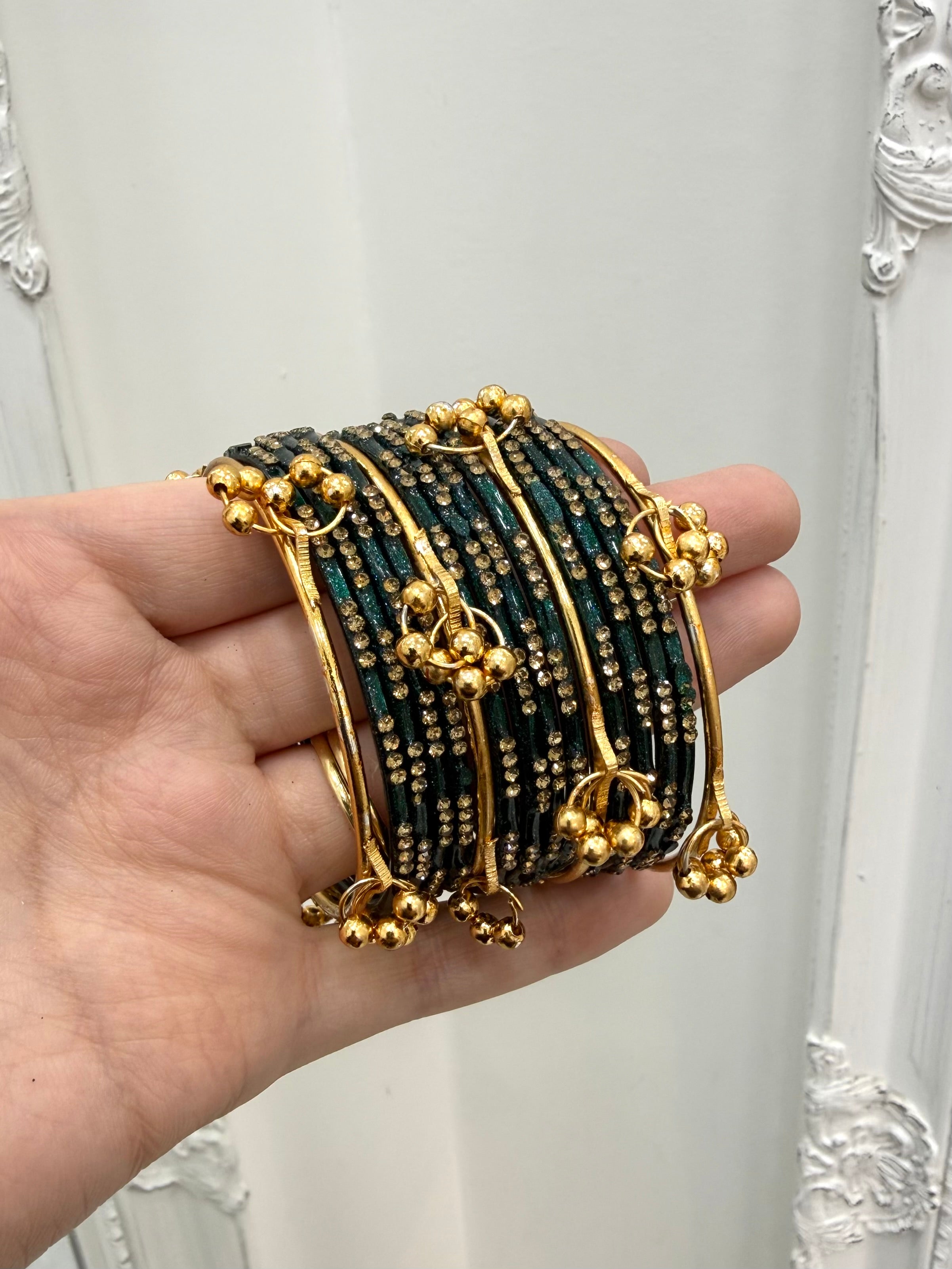 Kashmiri Bangles - Teal