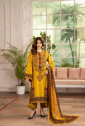 Luxury 3 Piece Cotton Suit - Mustard