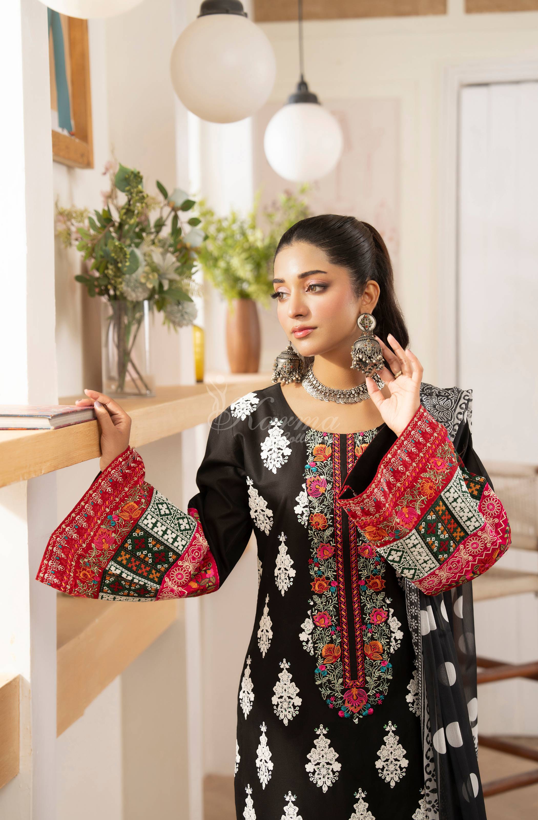 Polka | Luxury 3 Piece Lawn Suit