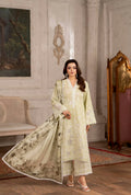 Luxury 3 Piece Cotton Suit - Lime