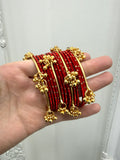 Kashmiri Bangles - Red