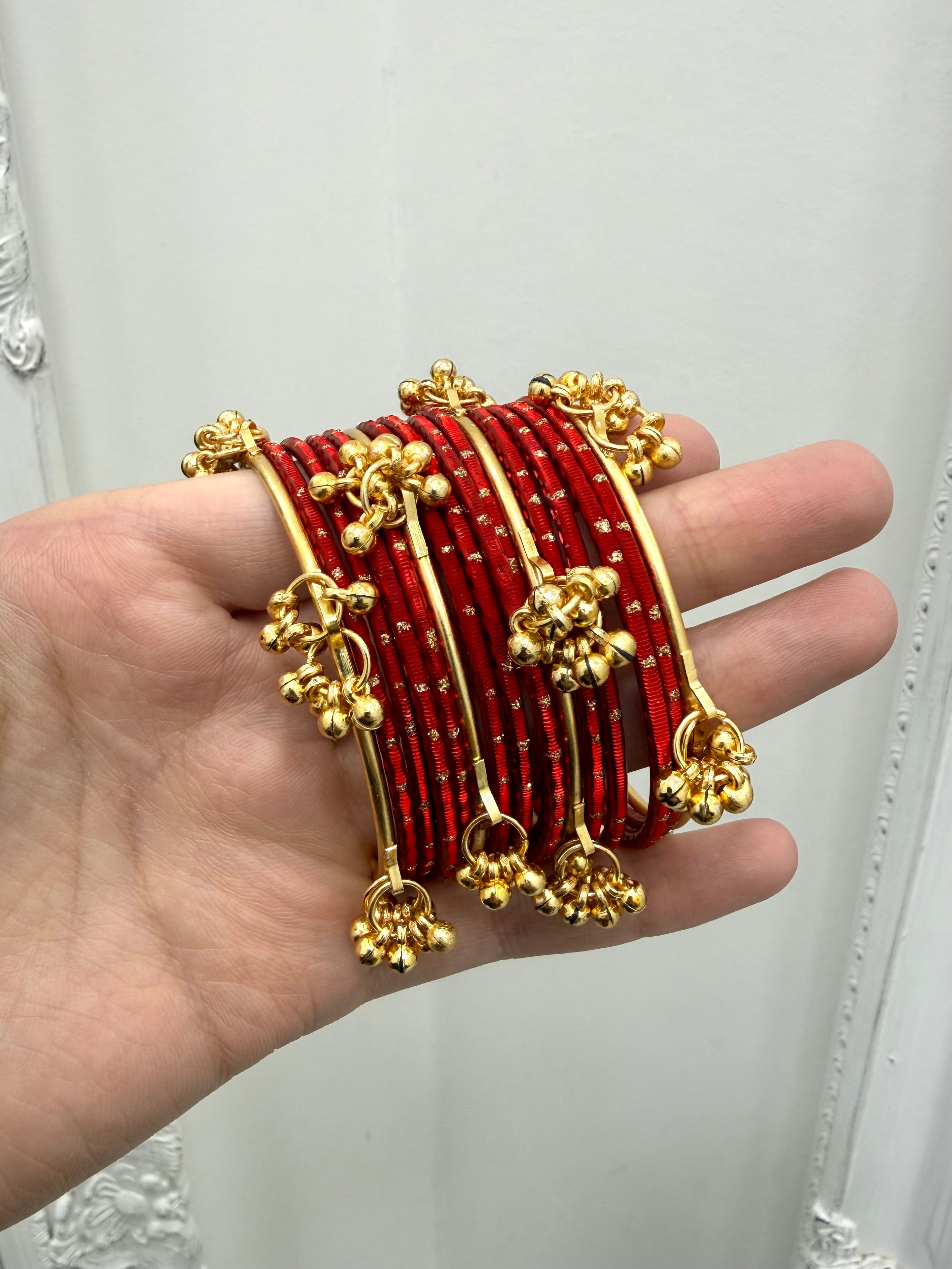 Kashmiri Bangles - Red