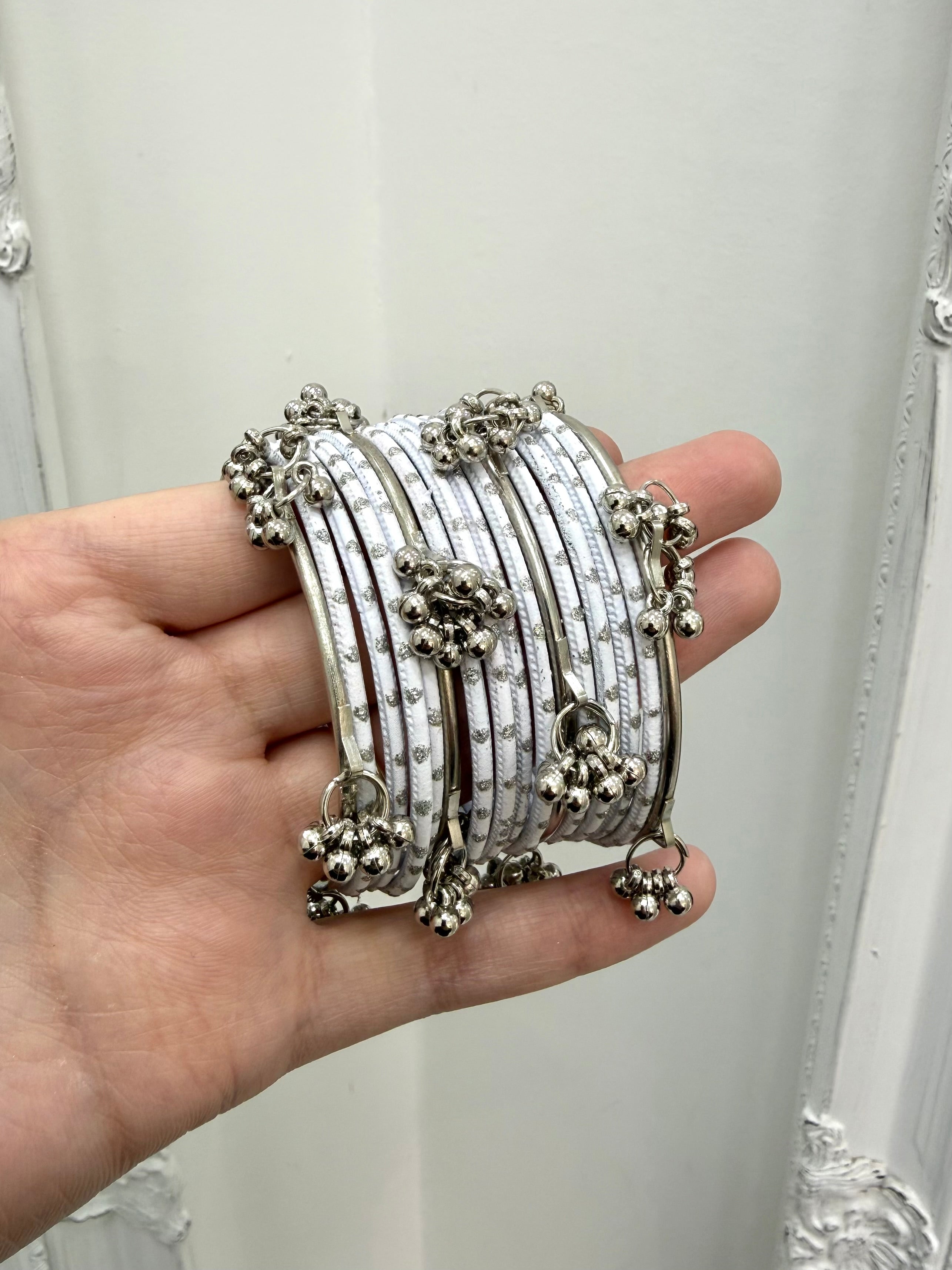 Kashmiri Bangles - White