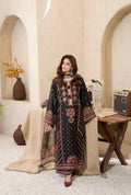 Luxury 3 Piece Cotton Suit - Black