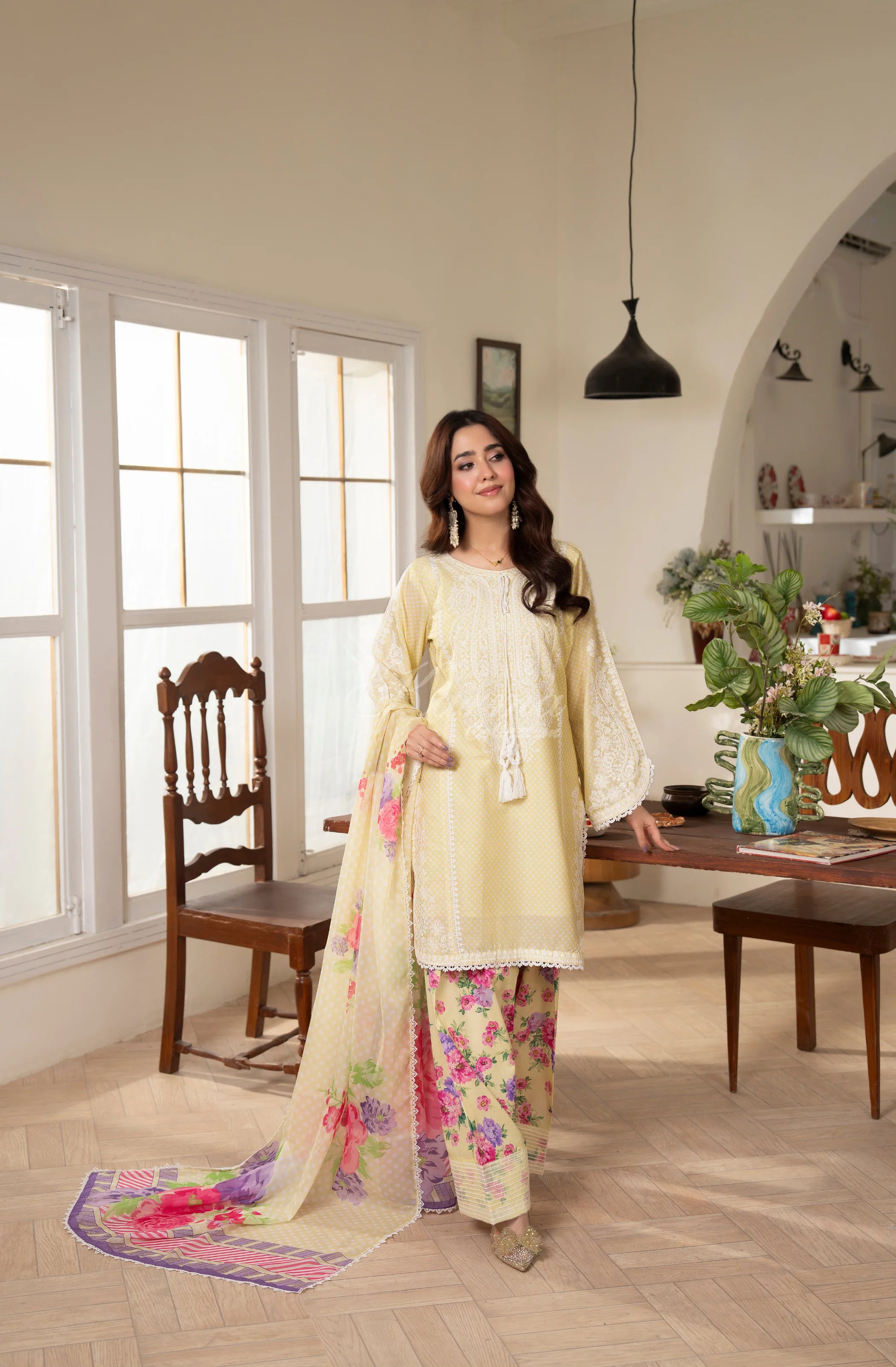 Flora | Luxury 3 Piece Lawn Suit