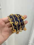 Kashmiri Bangles - Navy Blue