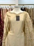 Gold | Sharara with Floral Dupatta