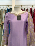 Lilac | Sharara with Floral Dupatta
