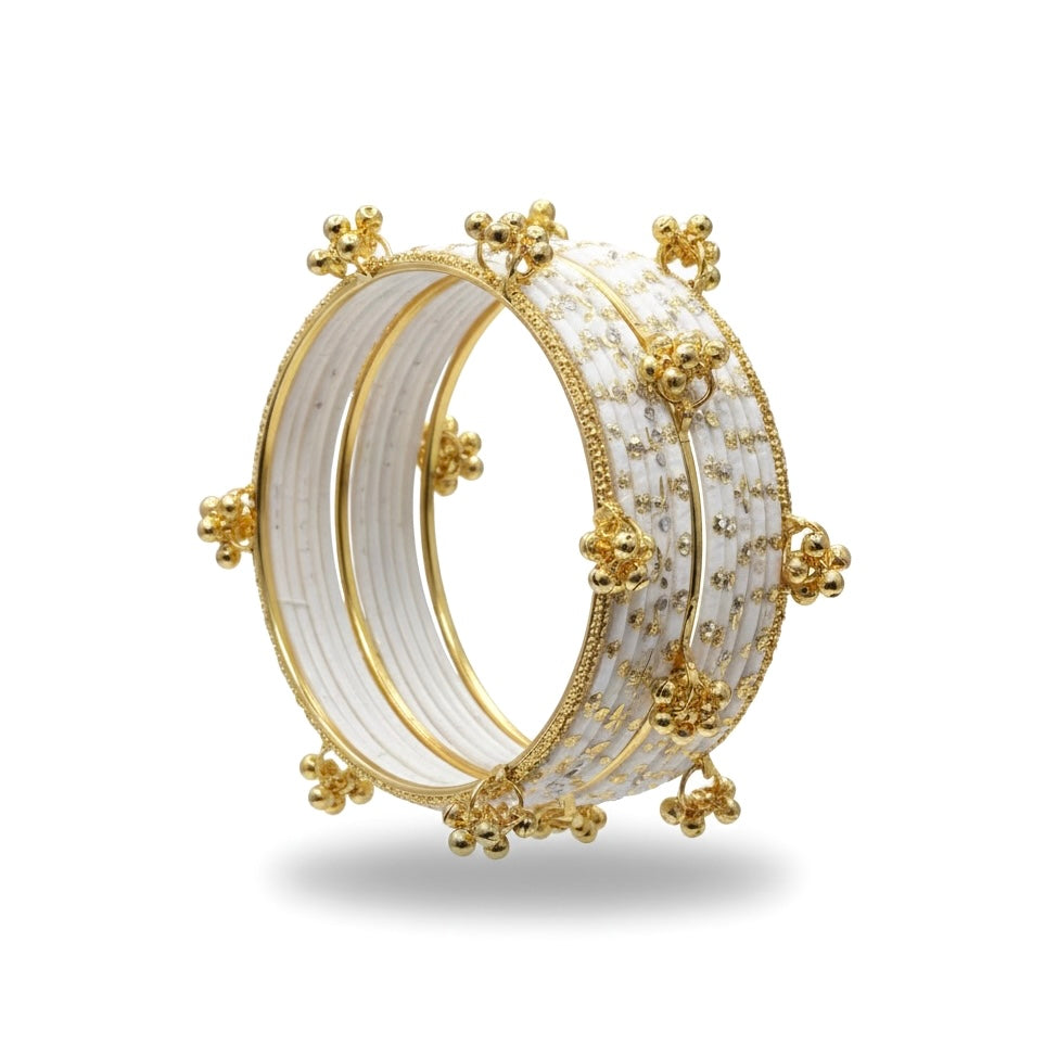 Kashmiri Bangles - White