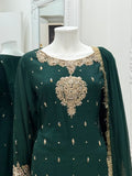 Hand Embroidered Raw Silk Suit