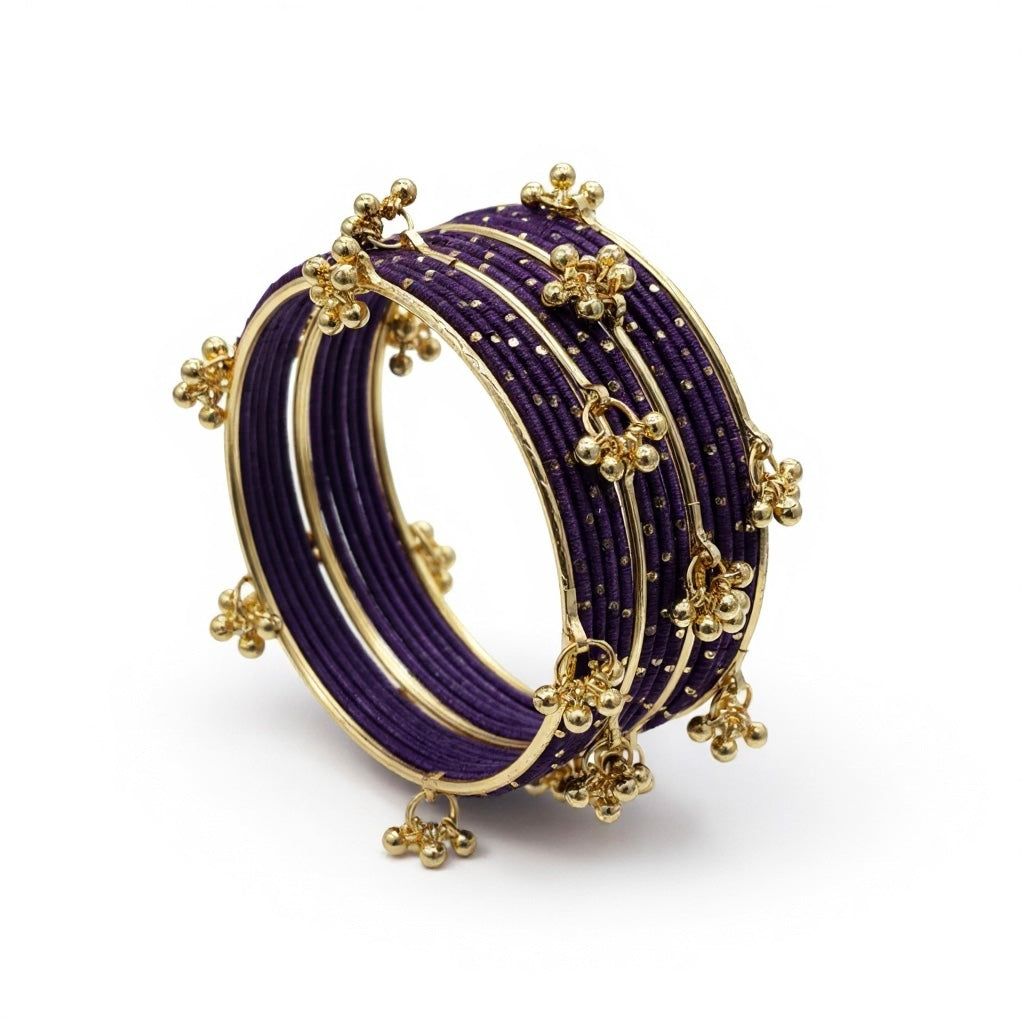 Kashmiri Bangles - Purple