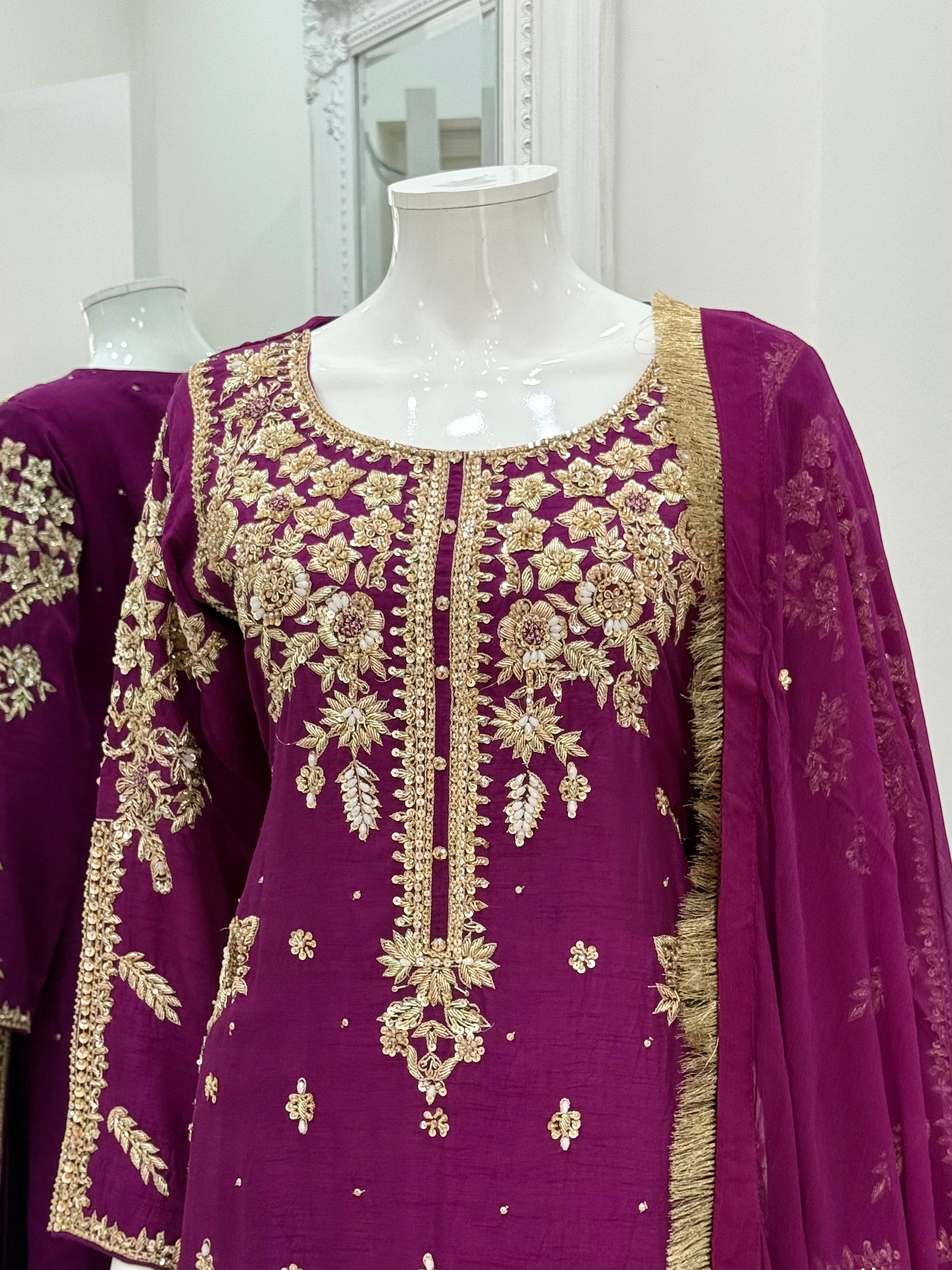 Gul-e-Zar - Purple