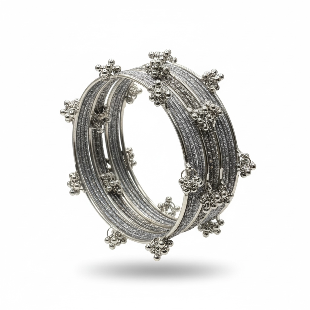 Kashmiri Bangles - Grey