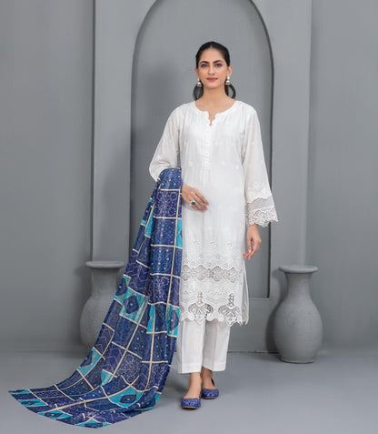 Luxury Lawn Suit with Khussa - Four piece