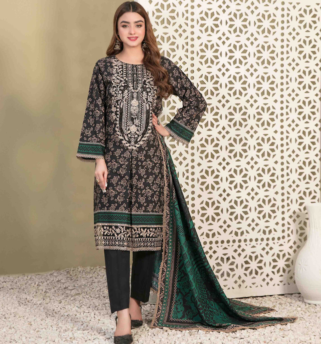 Luxury Khaddar Suit - Three piece