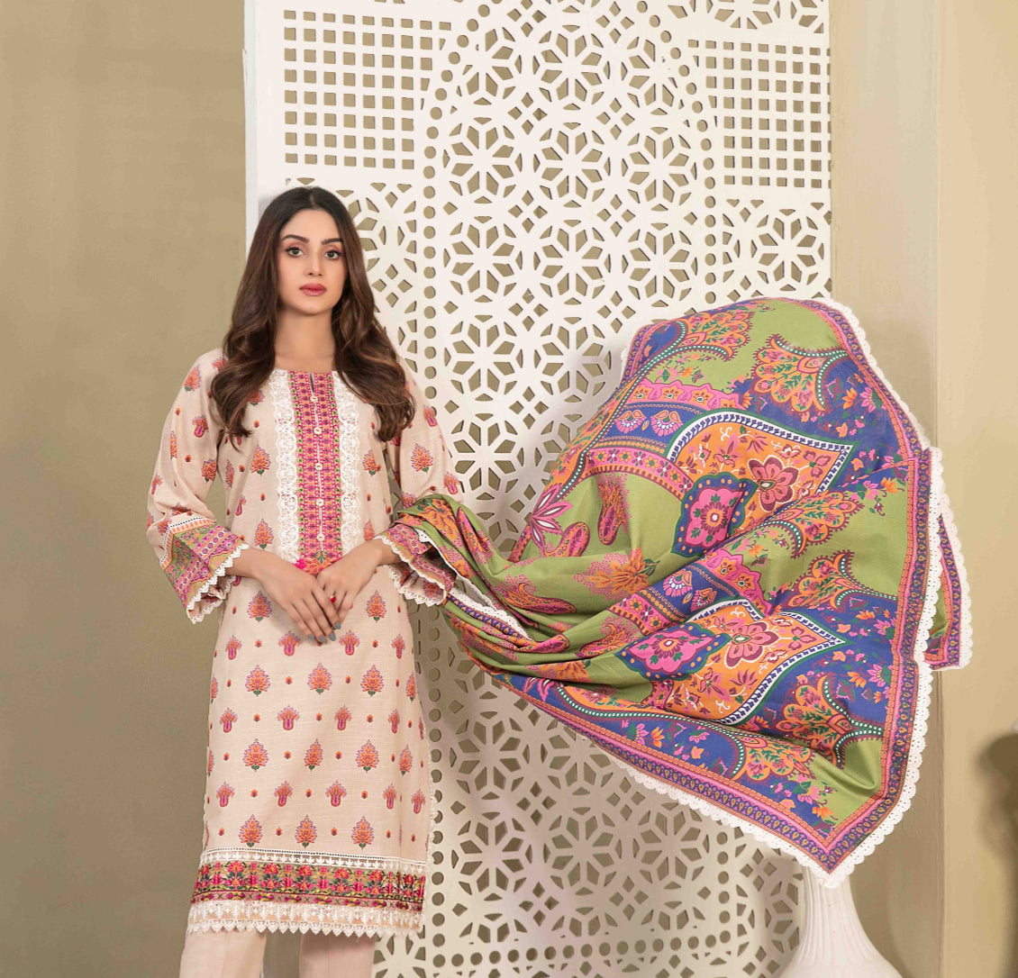 Luxury Khaddar Suit - Three piece