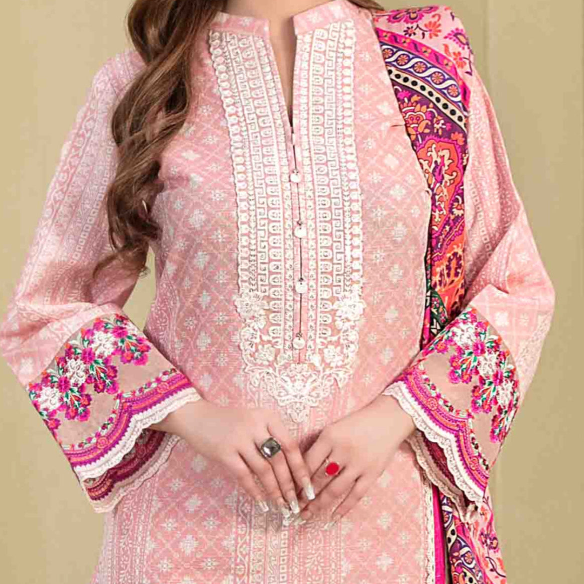 Luxury Khaddar Suit - Three piece