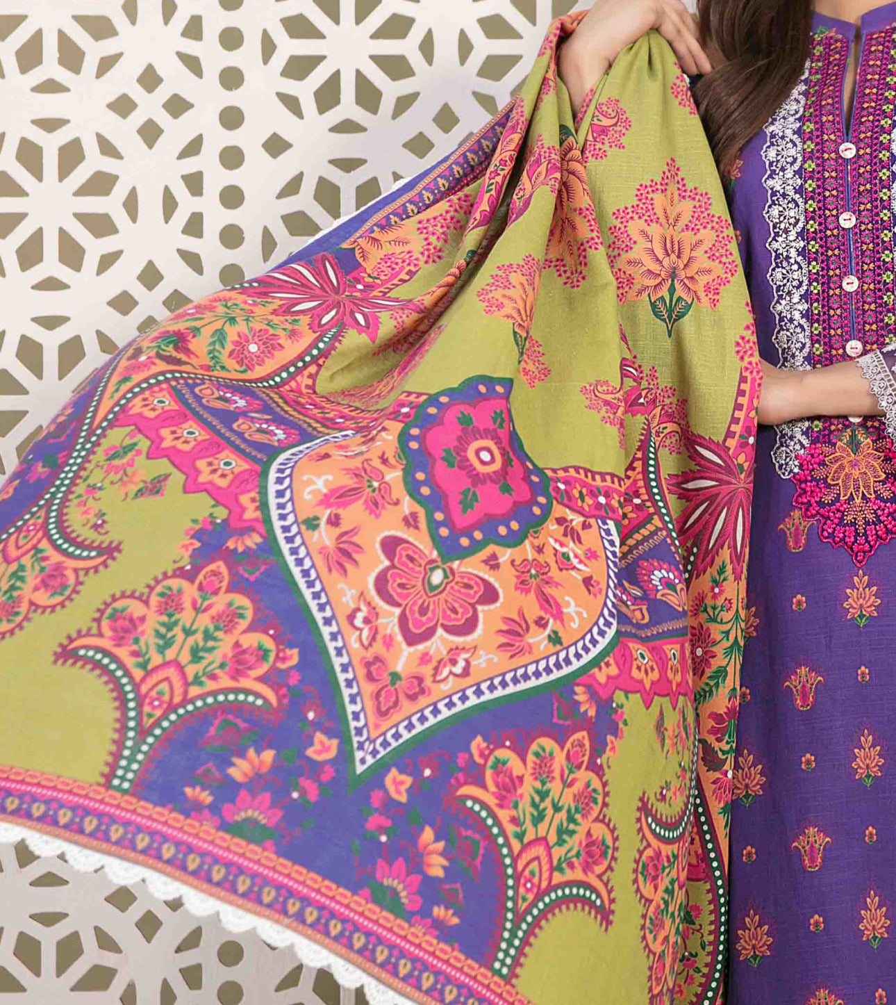 Luxury Khaddar Suit - Three piece