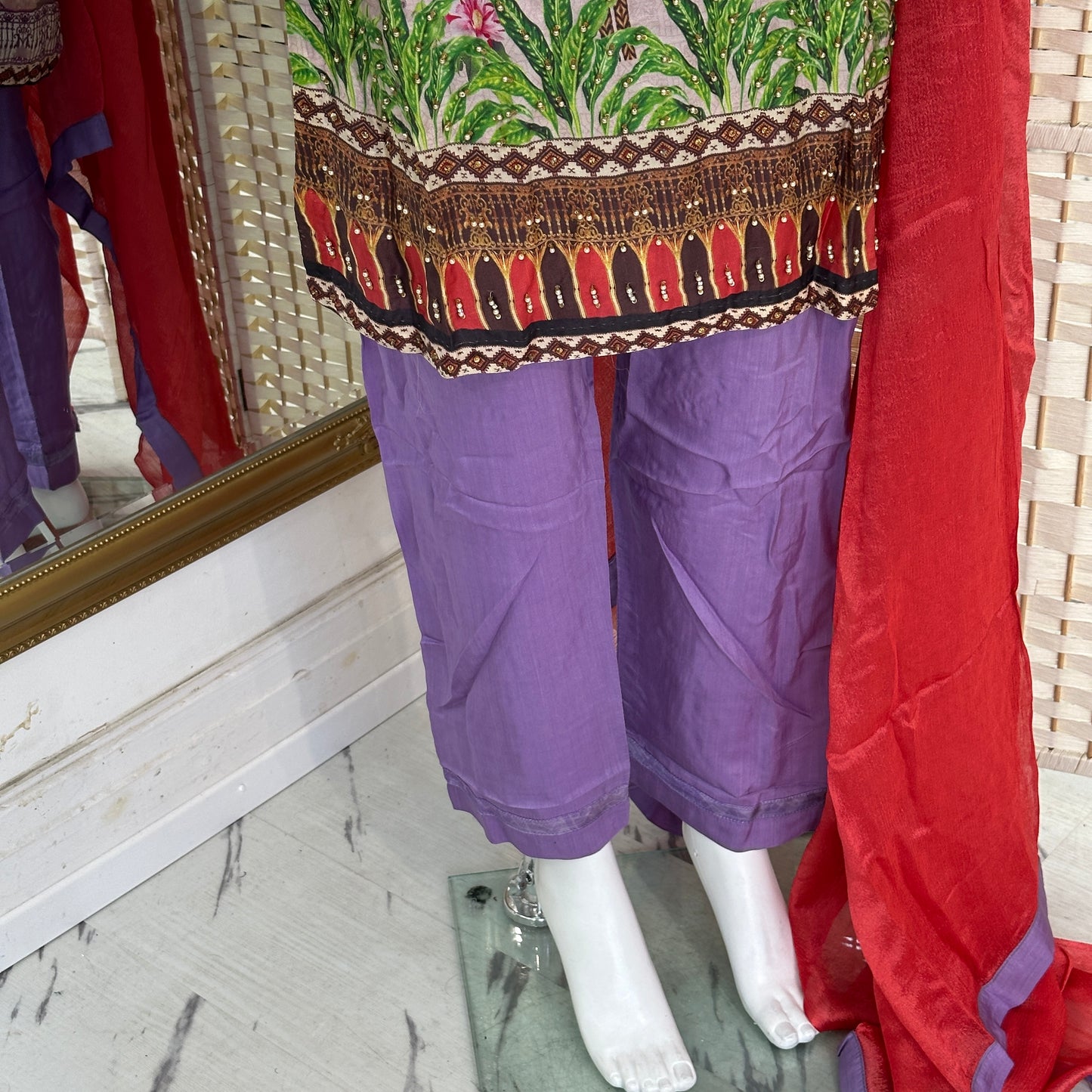 Luxury Silky Viscose Suit - Three piece