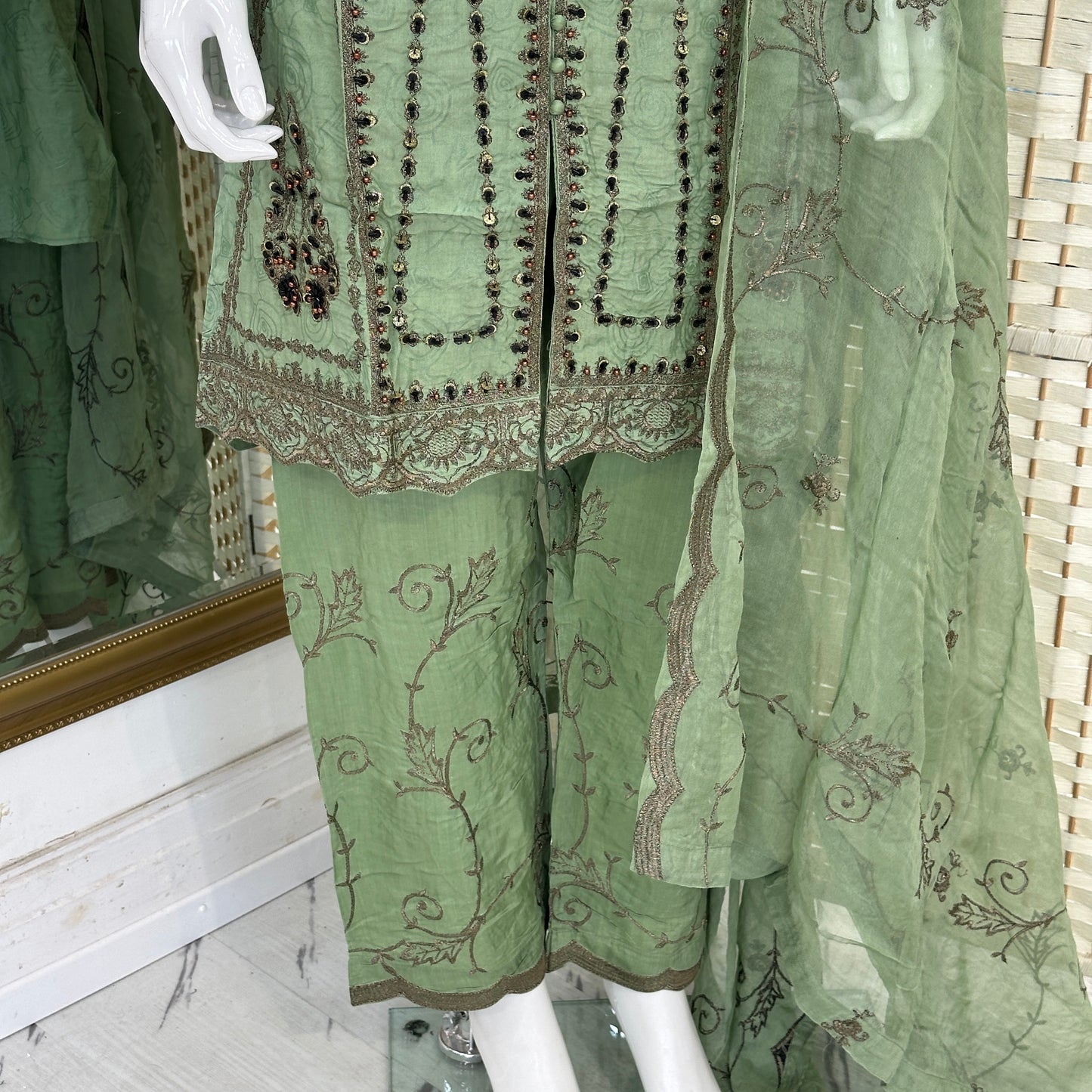 Luxury Silky Viscose Suit - Three piece