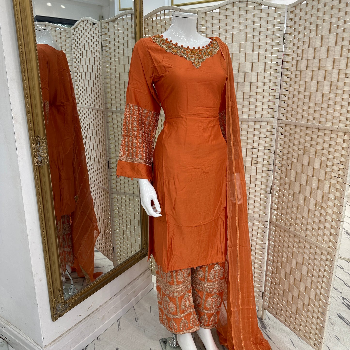 Luxury Silky Viscose Suit - Three piece